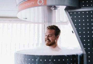 Man In Cryotherapy Chamber