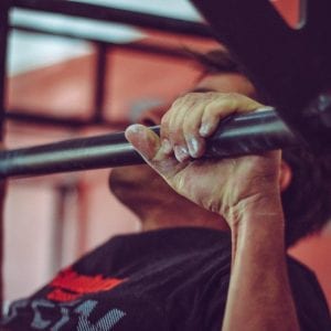 Man doing a pullup