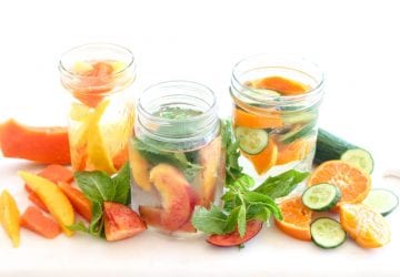 water infused with fruit