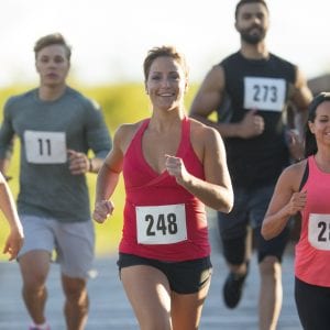 people running in a race