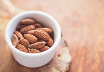 a healthy bowl of almonds