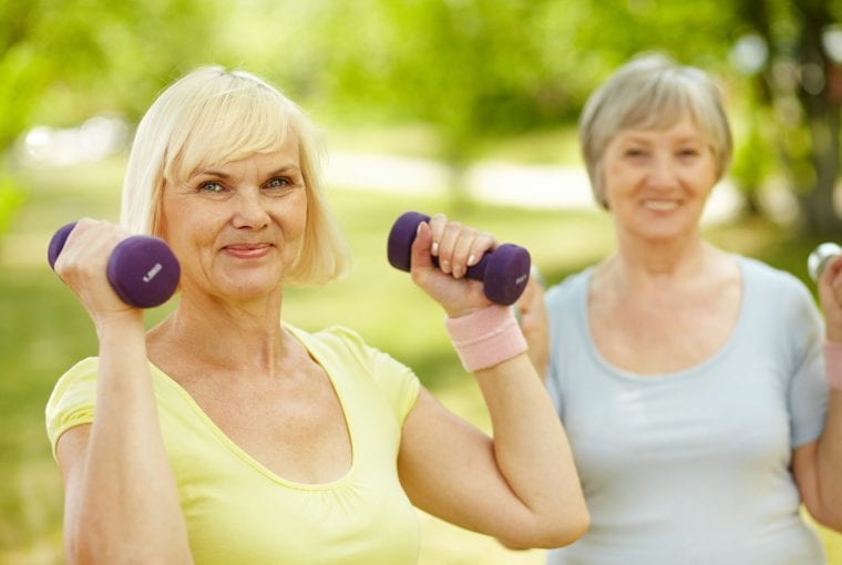 older women working out