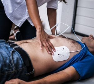 person being treated with an AED