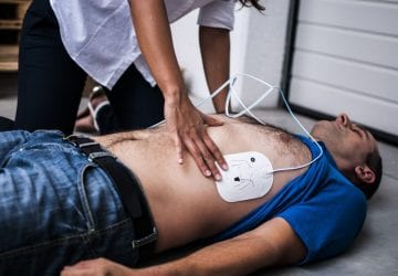 person being treated with an AED