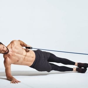 man doing a plank exercise