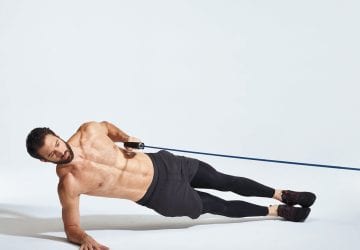 man doing a plank exercise