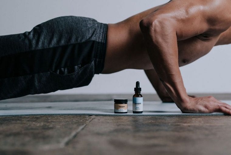 athlete using CBD