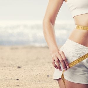 weight loss on a beach