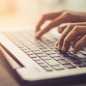 someone using a computer