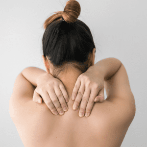 woman with sore muscles