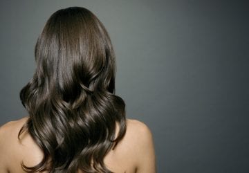 A woman with long beautiful hair