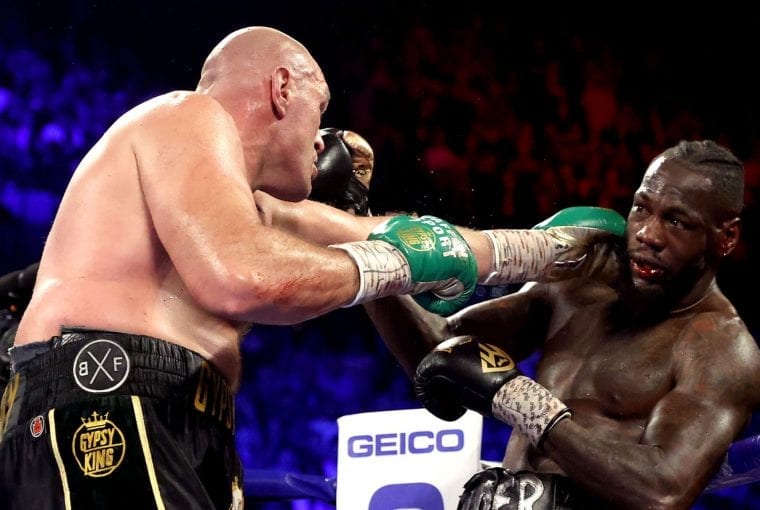 two boxers battling in the ring