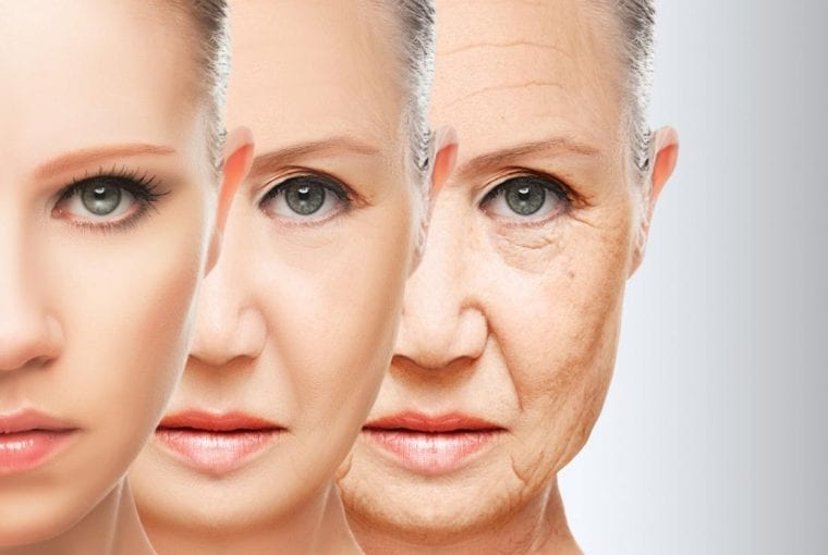 woman aging