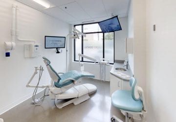 a clean dental office space