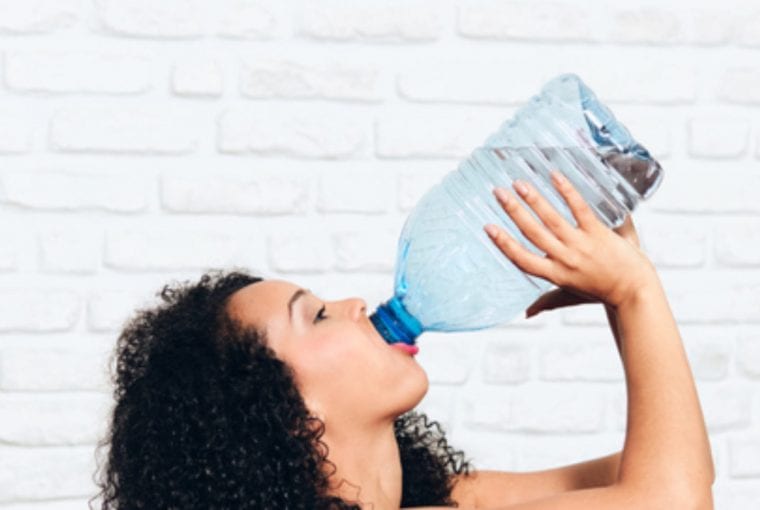 drinking water