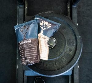 an assortment of protein powders