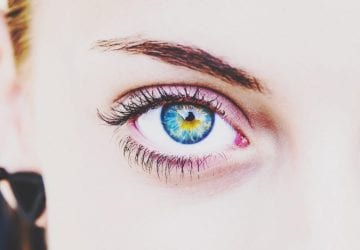 a woman with beautiful eyes