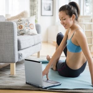 woman working out
