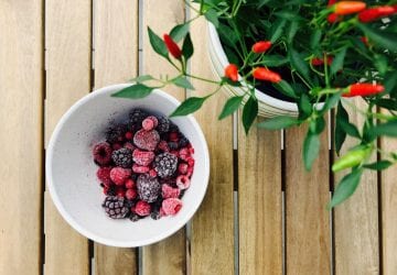 a bowl of fresh berries