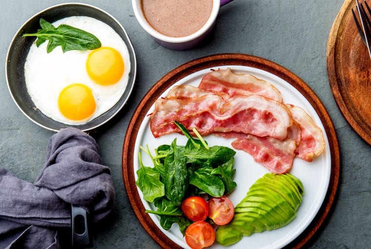 an assortment of keto friendly foods