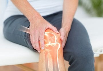 a person with knee pain