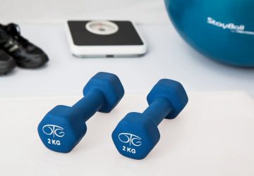 a number of fitness items