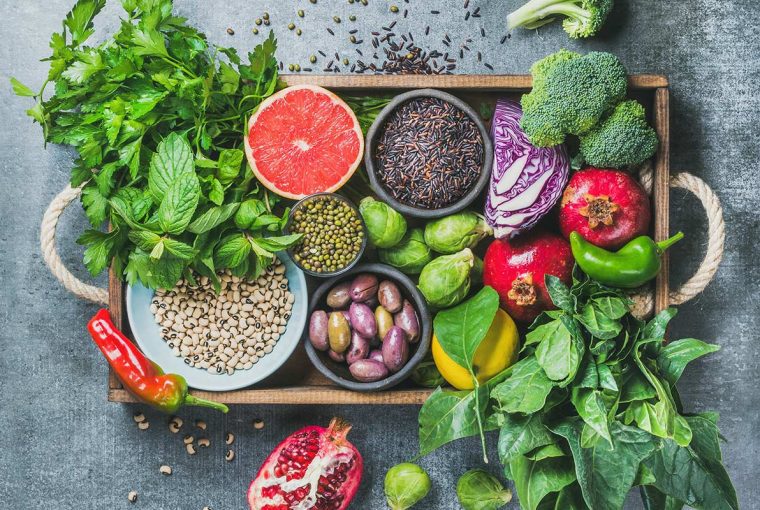 an assortment of healthy foods