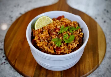 a bowl of Mexican rice