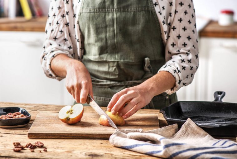 a chef cooking a healthy meal