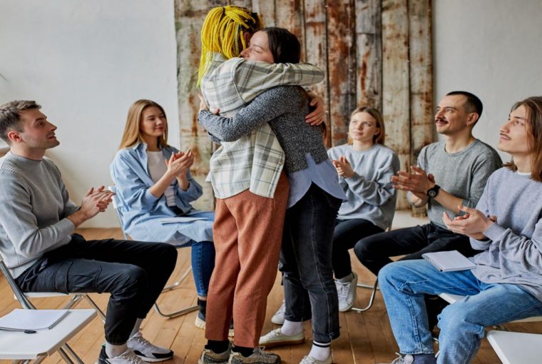 a group therapy session