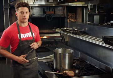 patrick mahomes in the kitchen