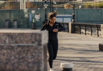 A runner along the West Side Highway in New York on Feb. 12, 2022. Science says you may need less exercise than you think to live a long and healthy life.