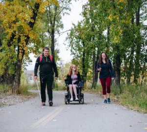a group enjoying a portion of the Trans Canada Trail