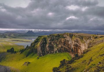 a beautiful outdoor landscape scene of Vik Iceland