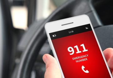an image of a phone with 911 on the screen