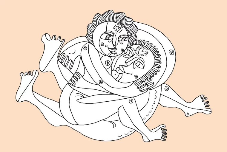 an illustration of tantric sex