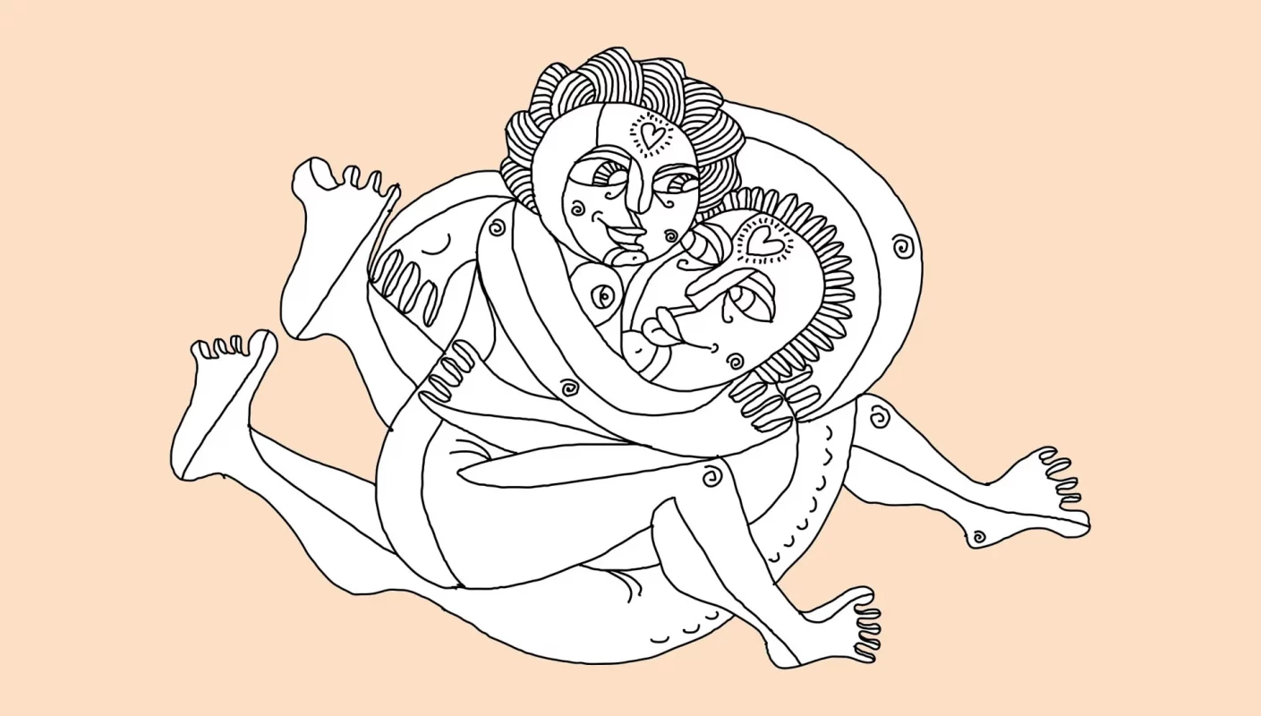 an illustration of tantric sex