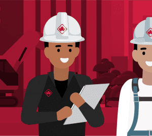 an illustration of a couple workers