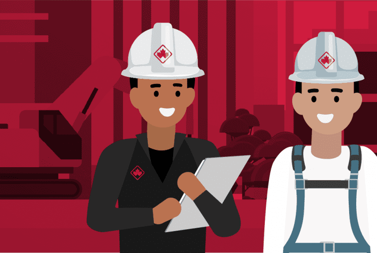 an illustration of a couple workers