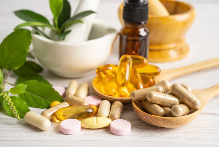 assorted natural medicines