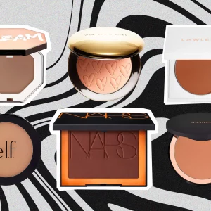 an assortment of makeup products