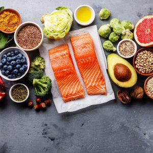 an assortment of omega 3 rich foods