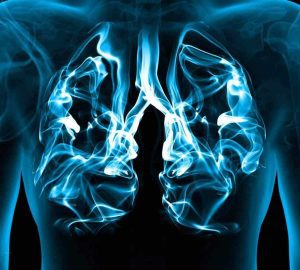 an image showing smoke in the lungs