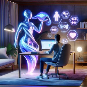 an illustration of a digital health coach