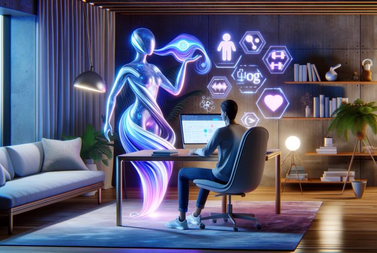 an illustration of a digital health coach