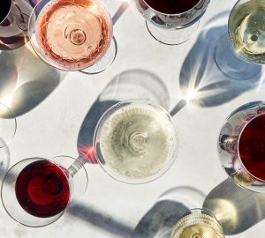 an assortment of festive wines