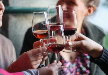 a group drinking port