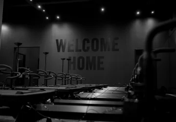 a dark shot inside the House of Lagree Studio