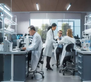 a group of researchers in a lab
