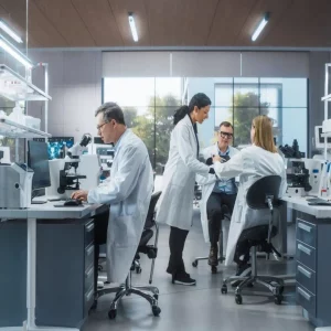 a group of researchers in a lab